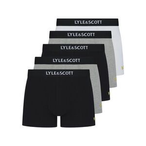 Lyle & Scott Mens Henrick Boxer Shorts (Pack of 5) / Black/White/Gray